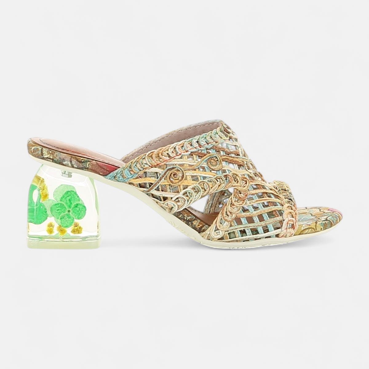 Mules à talon Femme camel