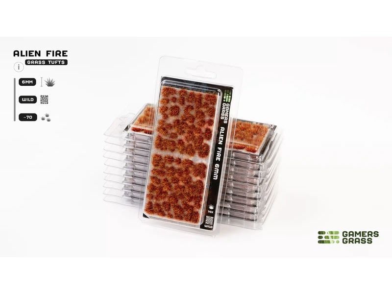 GamersGrass Tufts Wild Alien Fire Tuft 6 mm Hochwertige Tufts für den Gelände- und Miniaturenbau