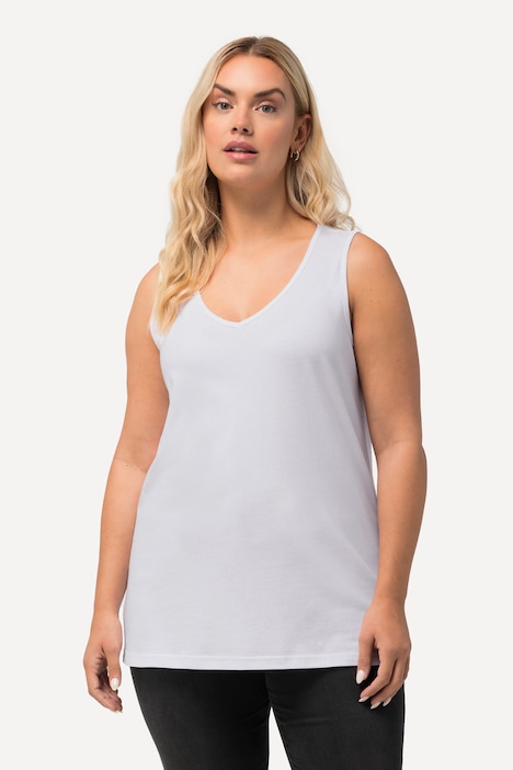 Top, V-Ausschnitt, Classic, ärmellos