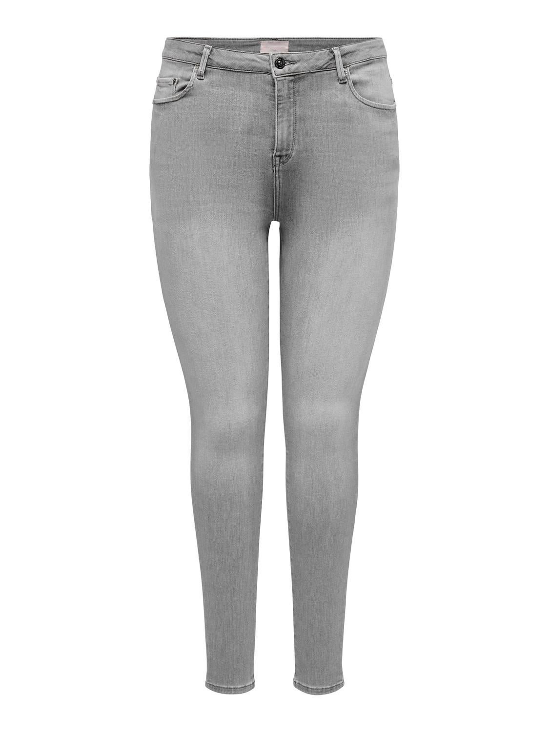 CAREMMA Mittlere Taille Skinny Fit Jeans Medium Grey Denim