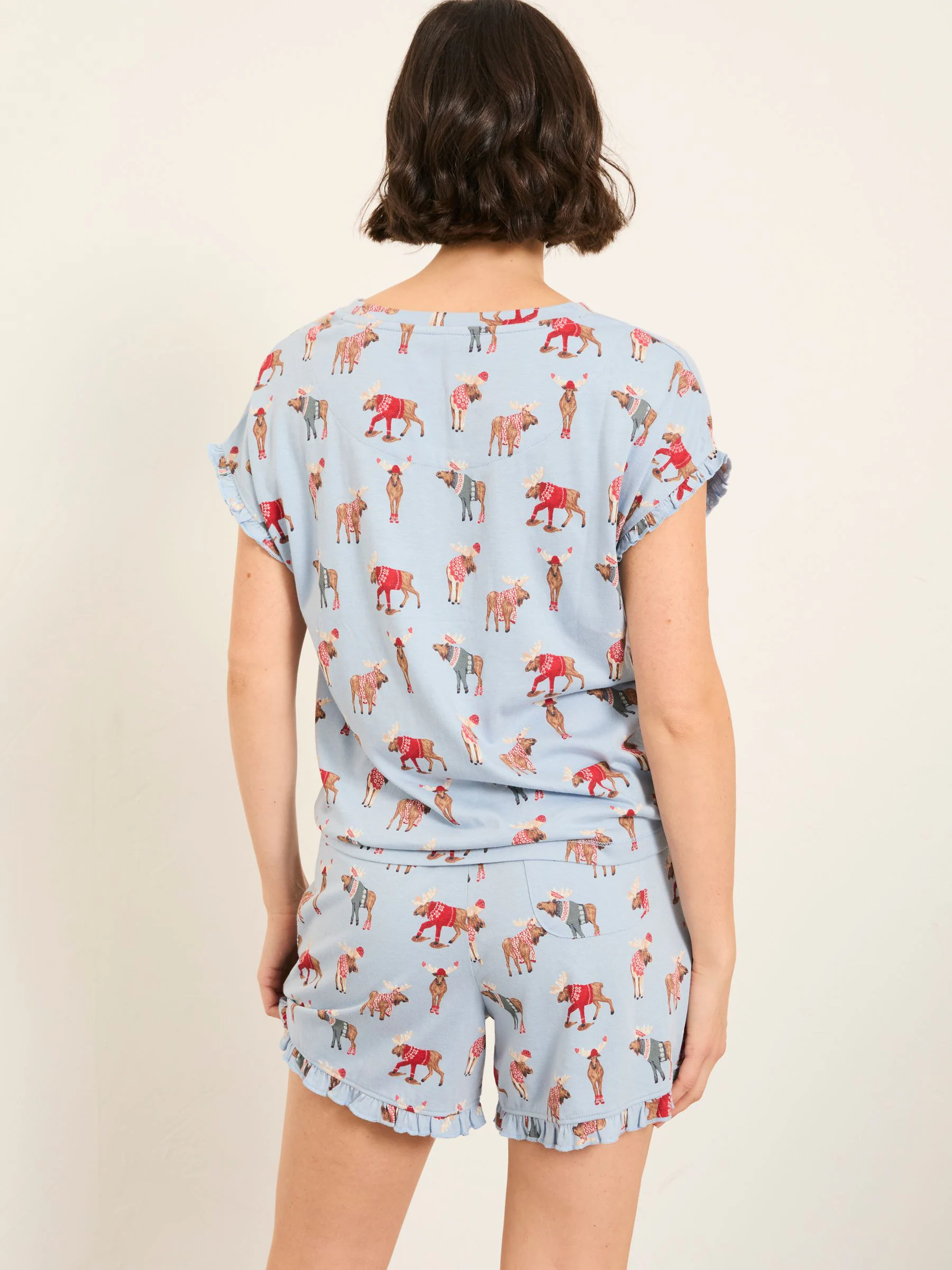 FatFace Shelter Moose Jersey Pyjama Set