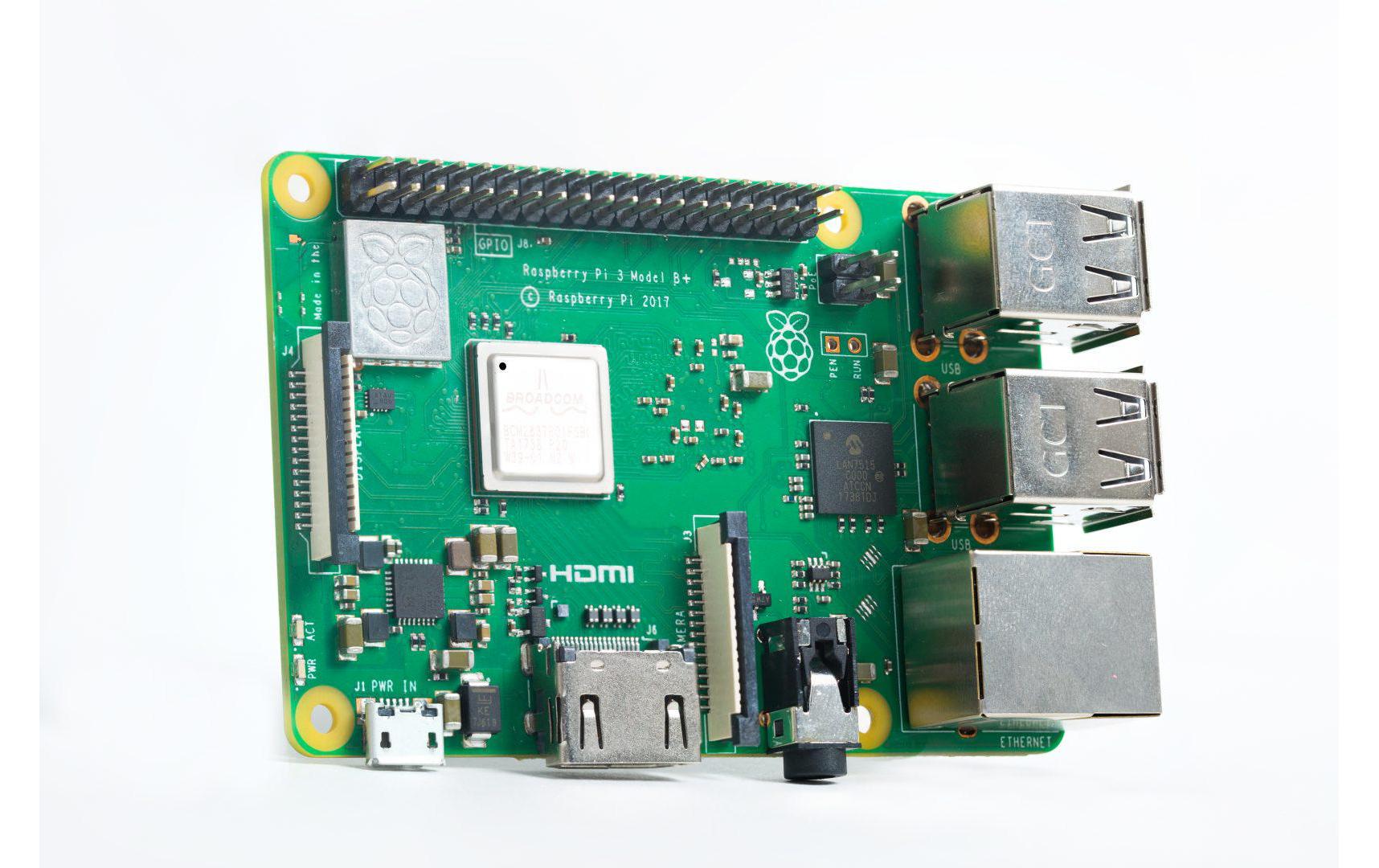 Entwicklerboard Raspberry Pi 3 Model B+ 1 GBVielseitiger Singleboard Computer