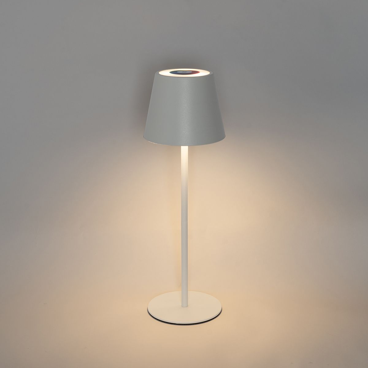 Set van 2 tafellampen wit met dimmer en oplaadbaar RGBW - Murdock