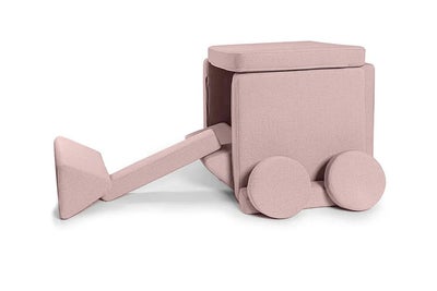 Shappy Play Byggbar Sofa 160x80 cm, Soft Pink