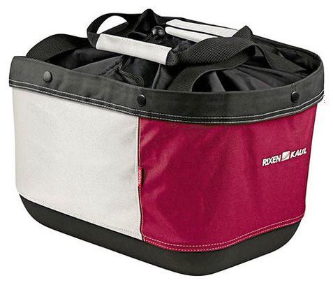 Sacoche de Porte-Bagage Racktime Klickfix Alingo GT Rouge Crème