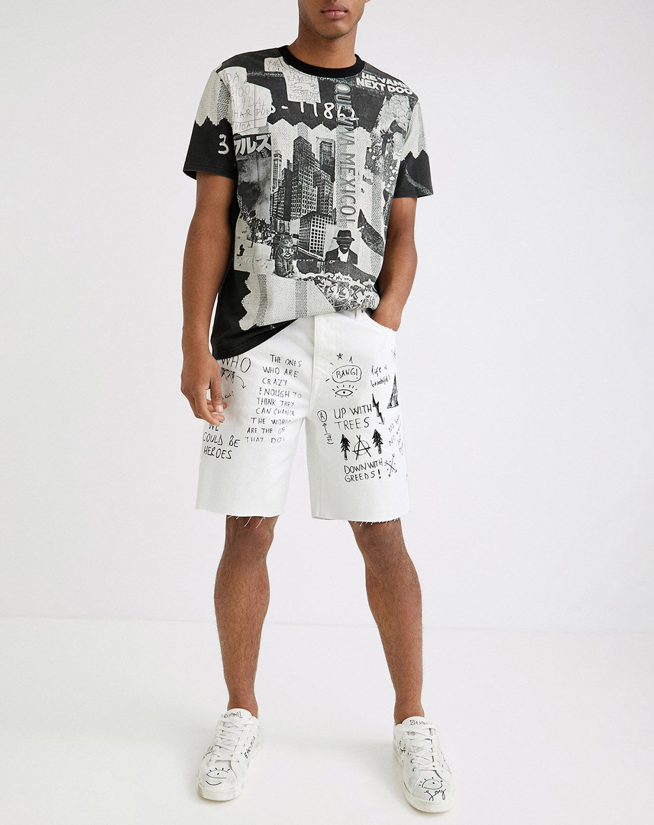 Desigual T-Shirt Emilio gris foncé