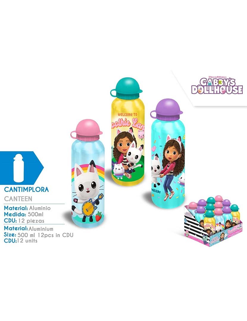 Aluminum Bottle 500Ml 3 Designs Gabbys