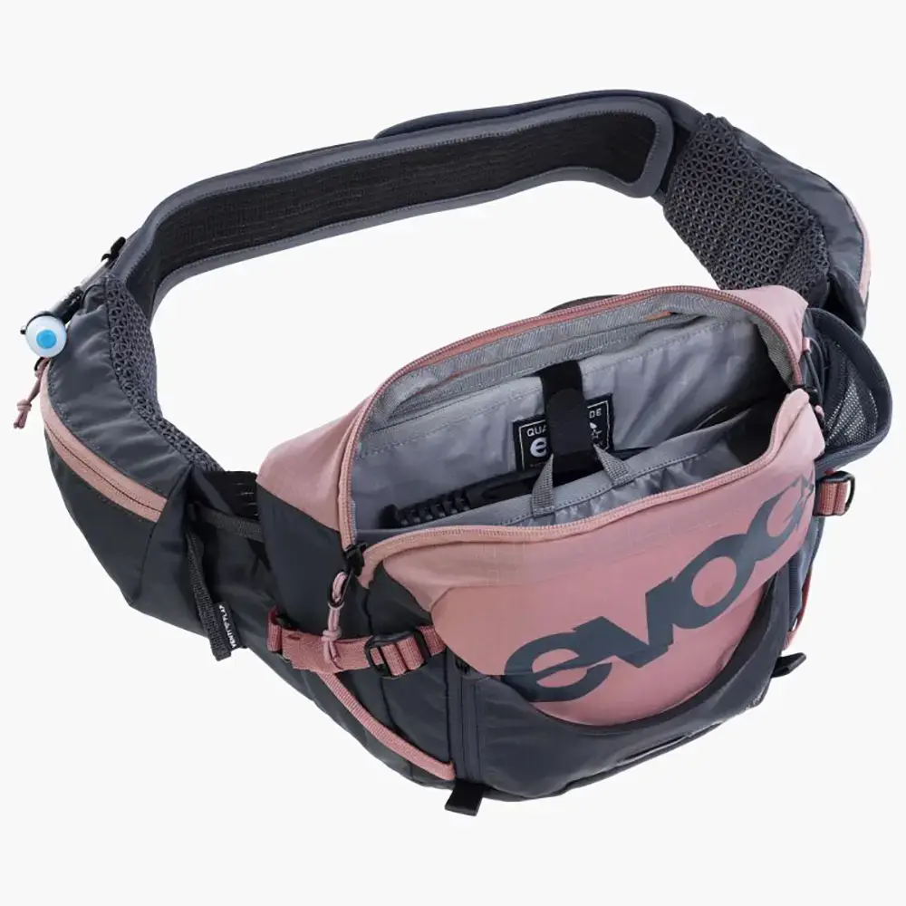 Evoc Hip Pack Pro 3L + 1.5L Bladder Drinkheuptas Roze/Grijs