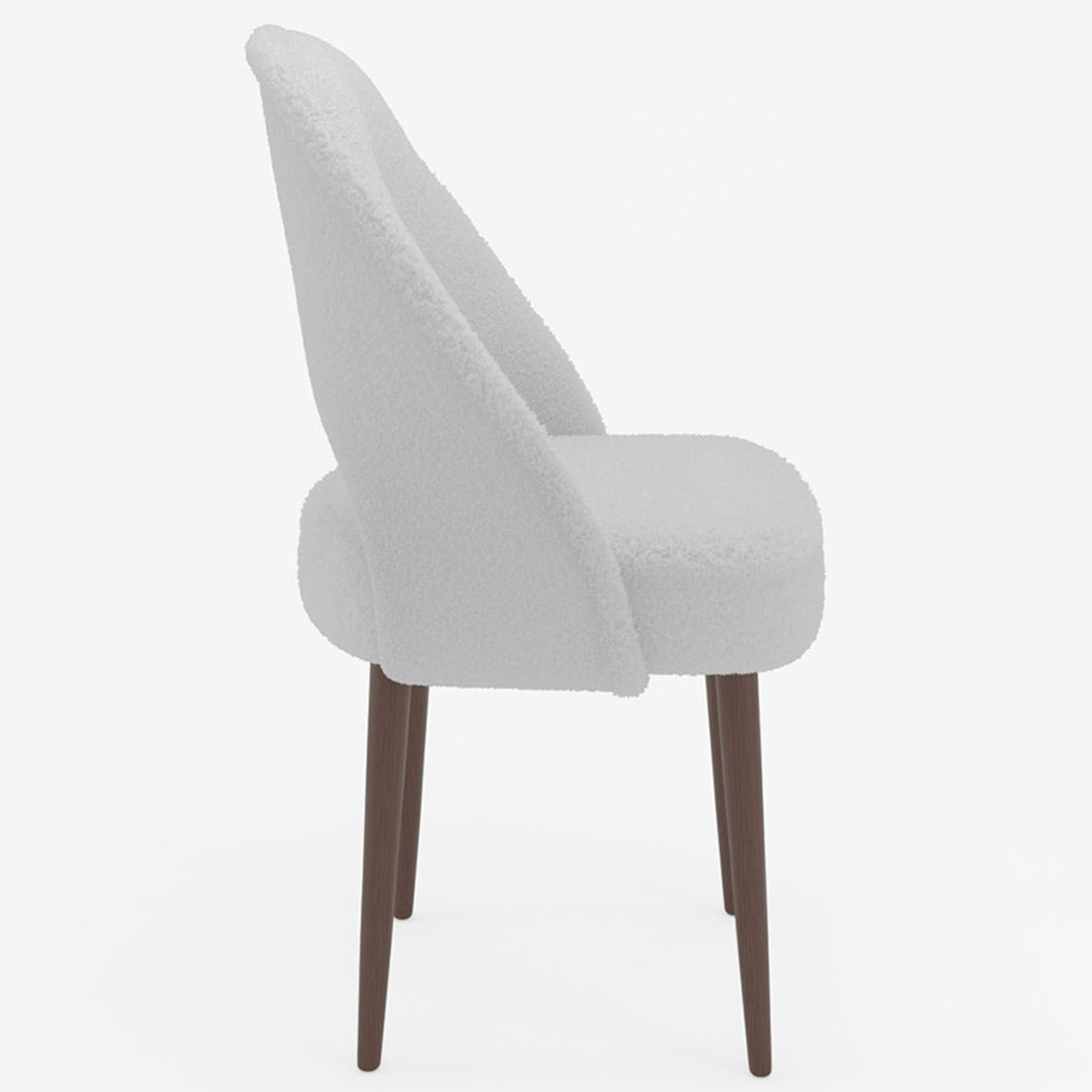 Potiron Chaise Saori blanche - 52x53x86.5 cm