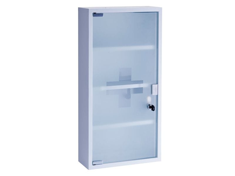 Zeller Present Erste Hilfe Schrank 30 x 12 x 60 cm, Weiss Medizinschrank