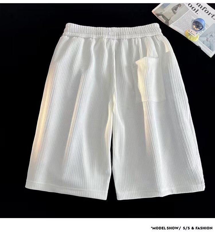 Femilina - Hoge taille effen shorts