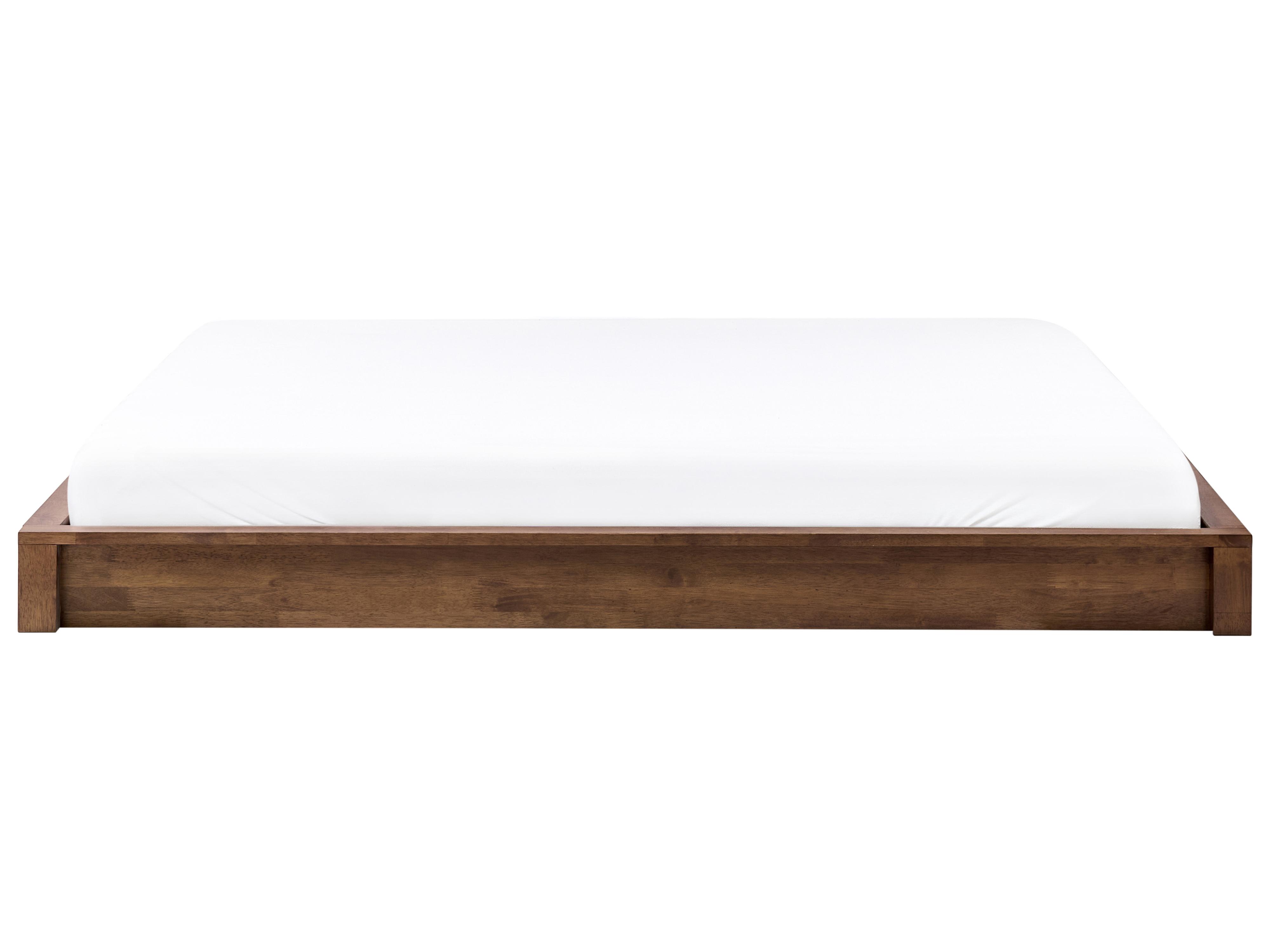 Bed zonder hoofdbord Hout ANTRAS 180 x 200 cm Donkerbruin