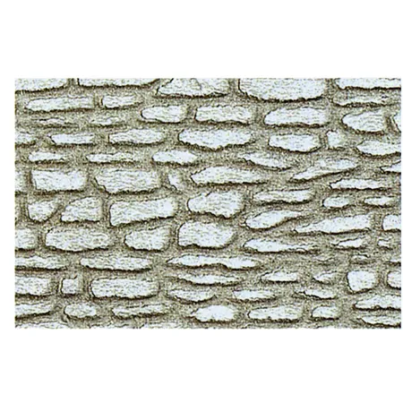 Heki 70622 Bruchsteinmauer 0/1/H0,50x25 cm, 2 Stück