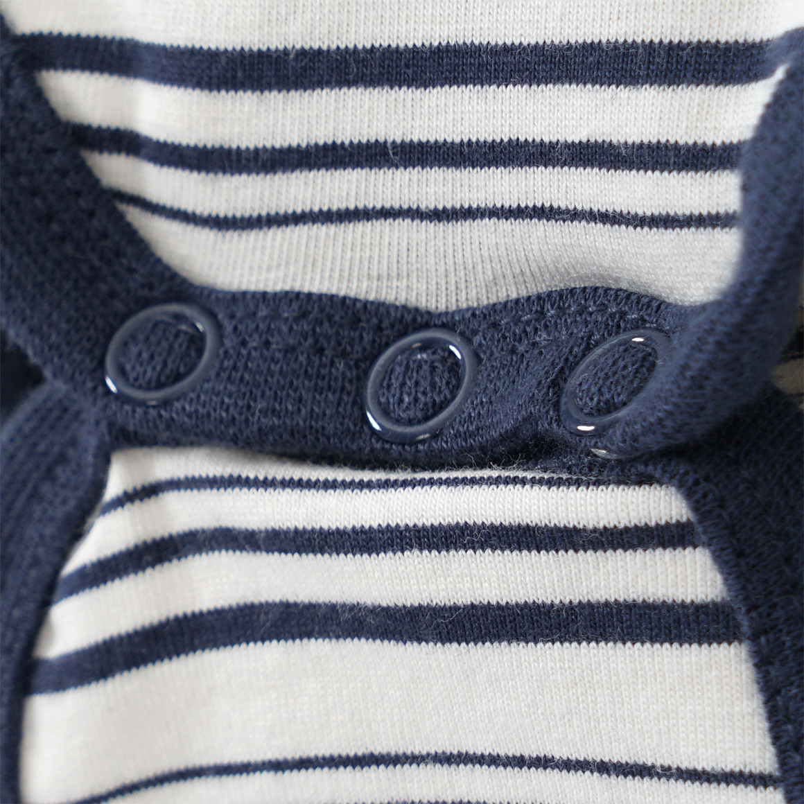 Topomini Pure Collection Newborn Body, Bandana und Shorts im Set dunkelblau / cremeweiss