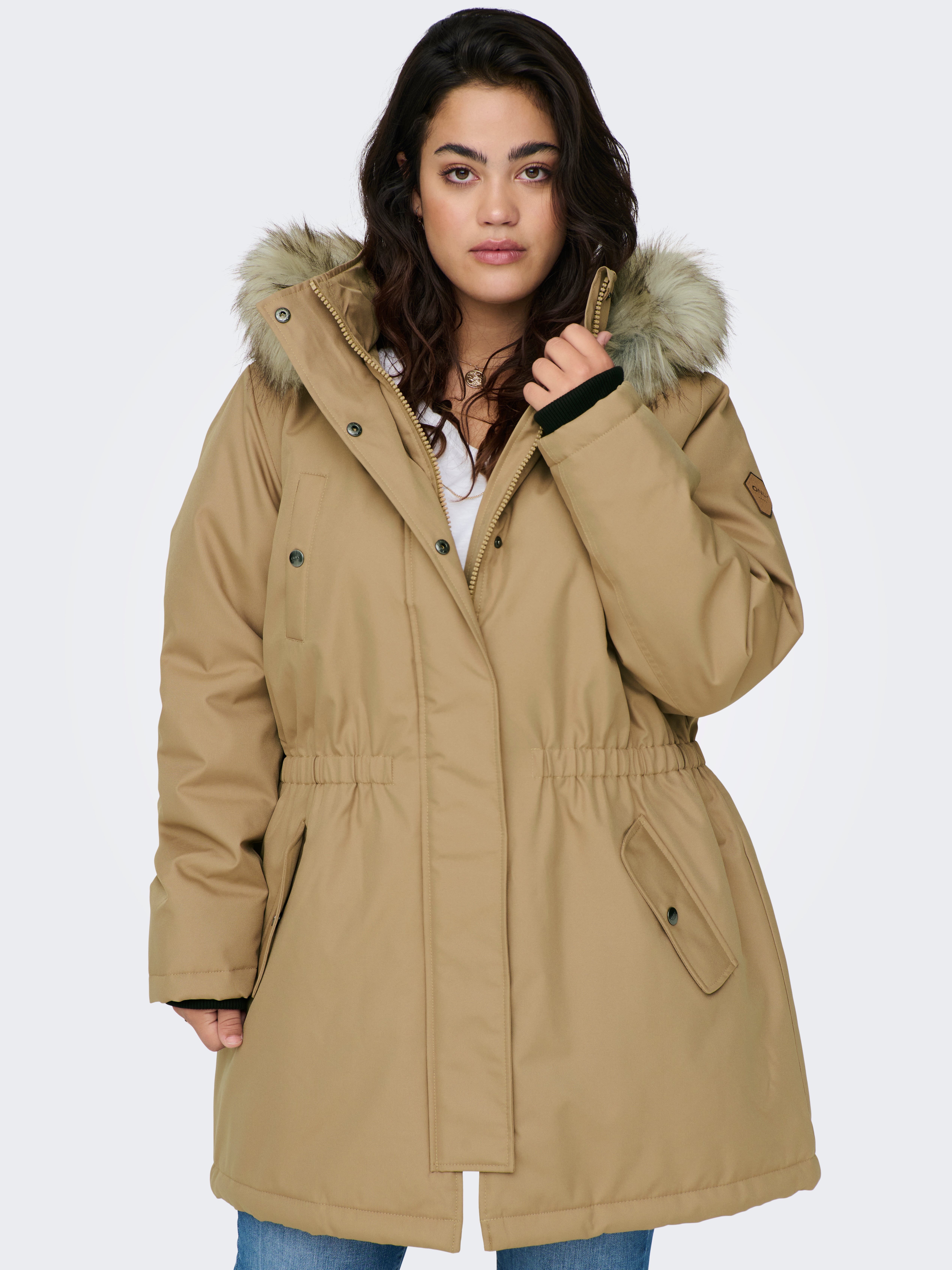 CARIRENA Langer Parka Tigers Eye