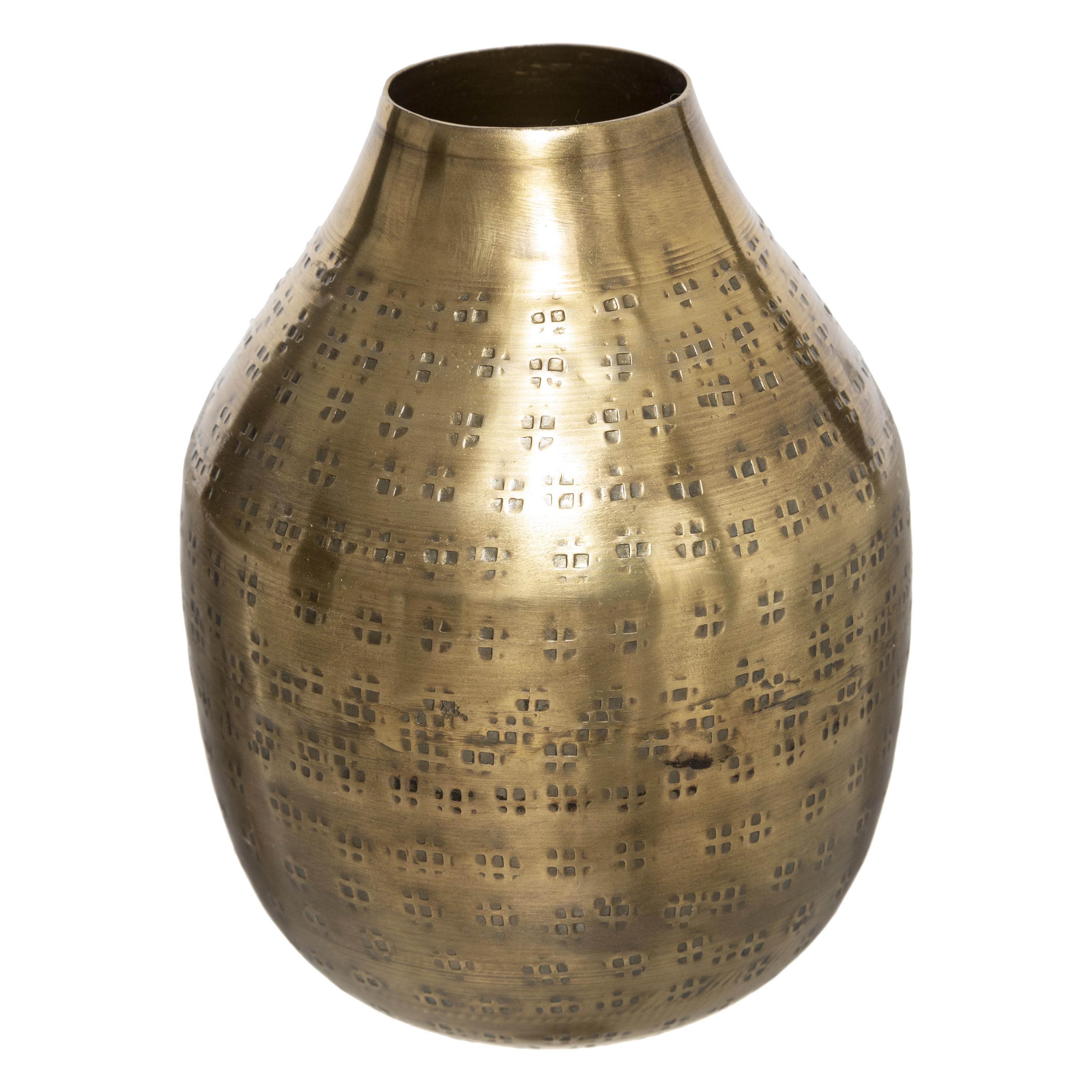 VASE METAL OASIS H.15CM