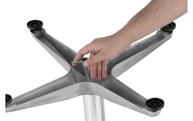 MAXXMEE Bartisch »klappbar, 115 x 60 cm, Silber«
