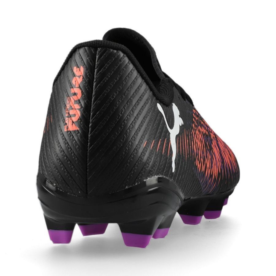 PUMA Future 8 Play FG/AG Unlimited - Noir/Blanc/Glowing Red Femme
