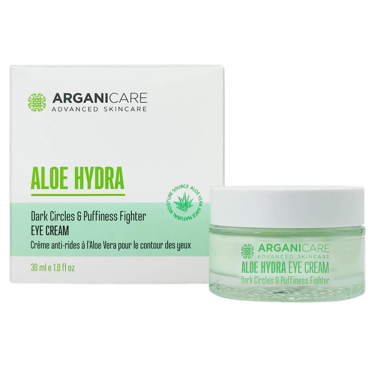 Arganicare Crème Yeux Anti rides à l'Aloé Vera - 30 ml