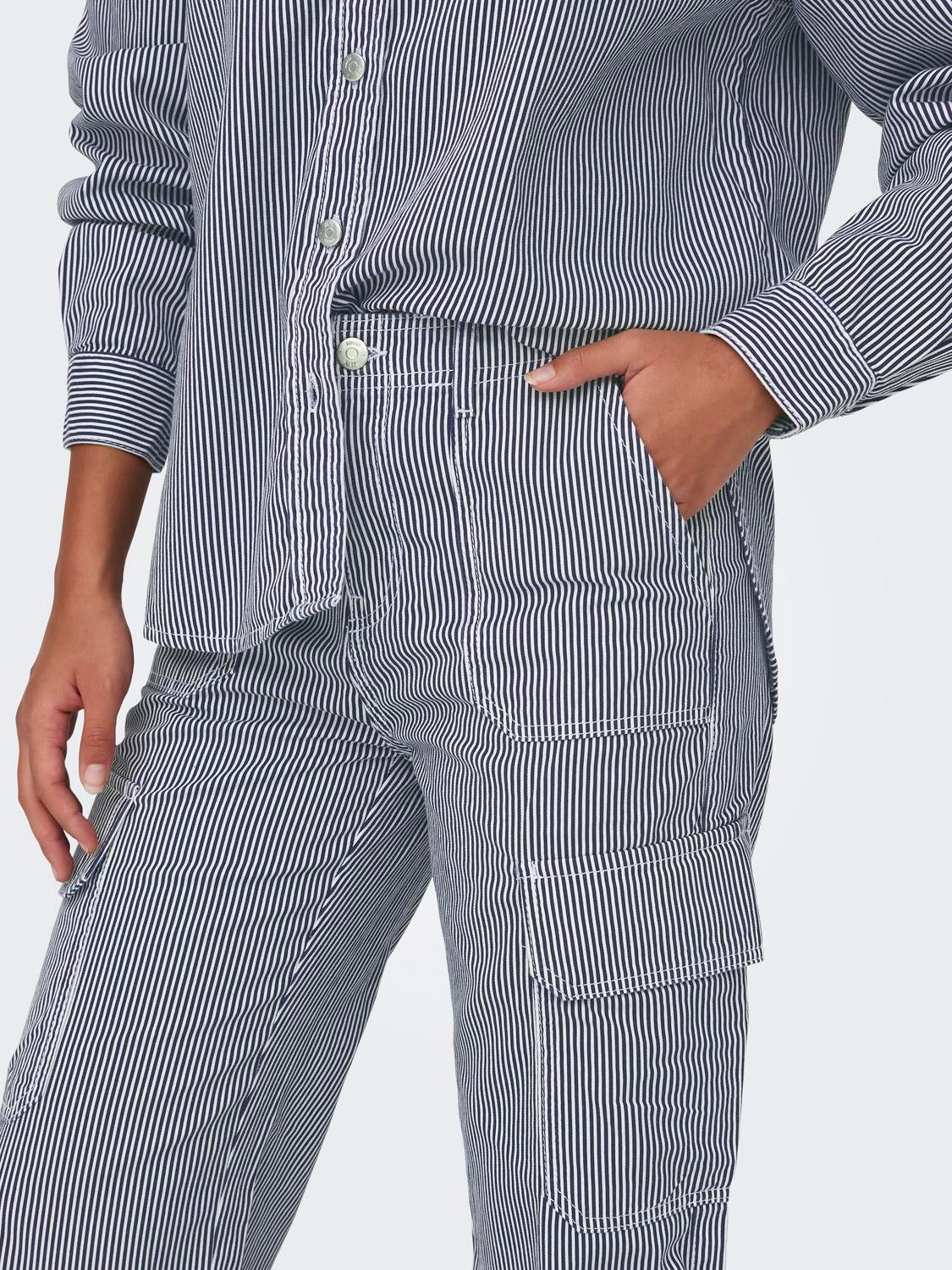 JDYABBY Weiter Beinschnitt Hose mit weitem Beinschnitt Sky Captain