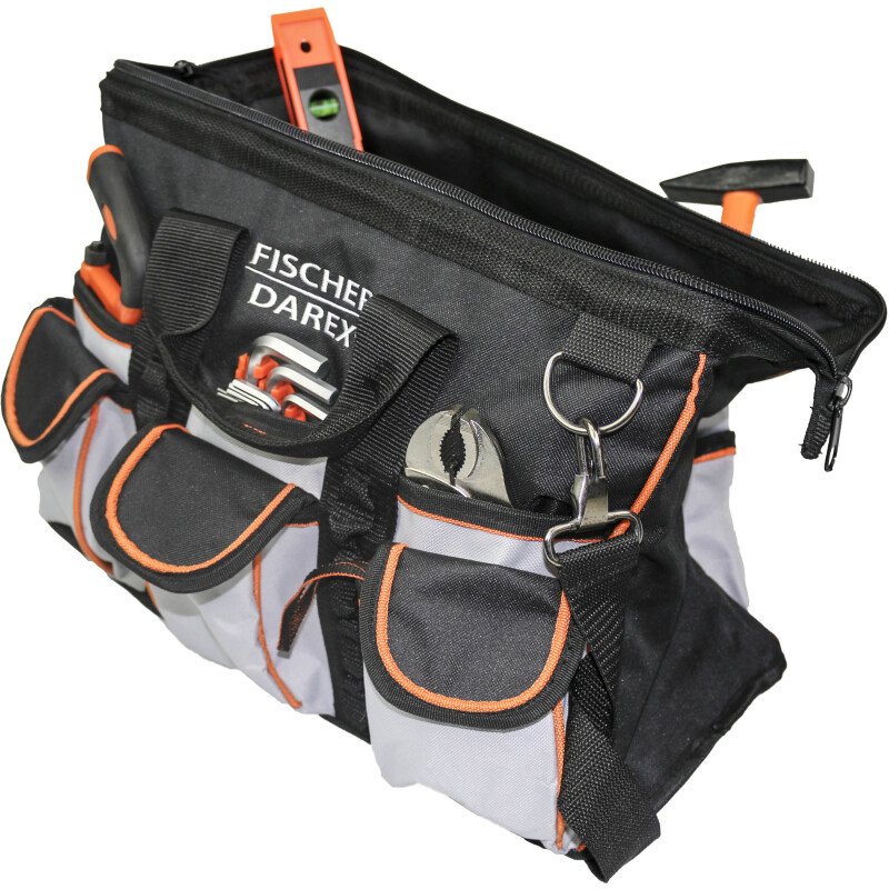 Valise  à outils textile 22L équipée 36 outils- 44 x 18 x 28cm