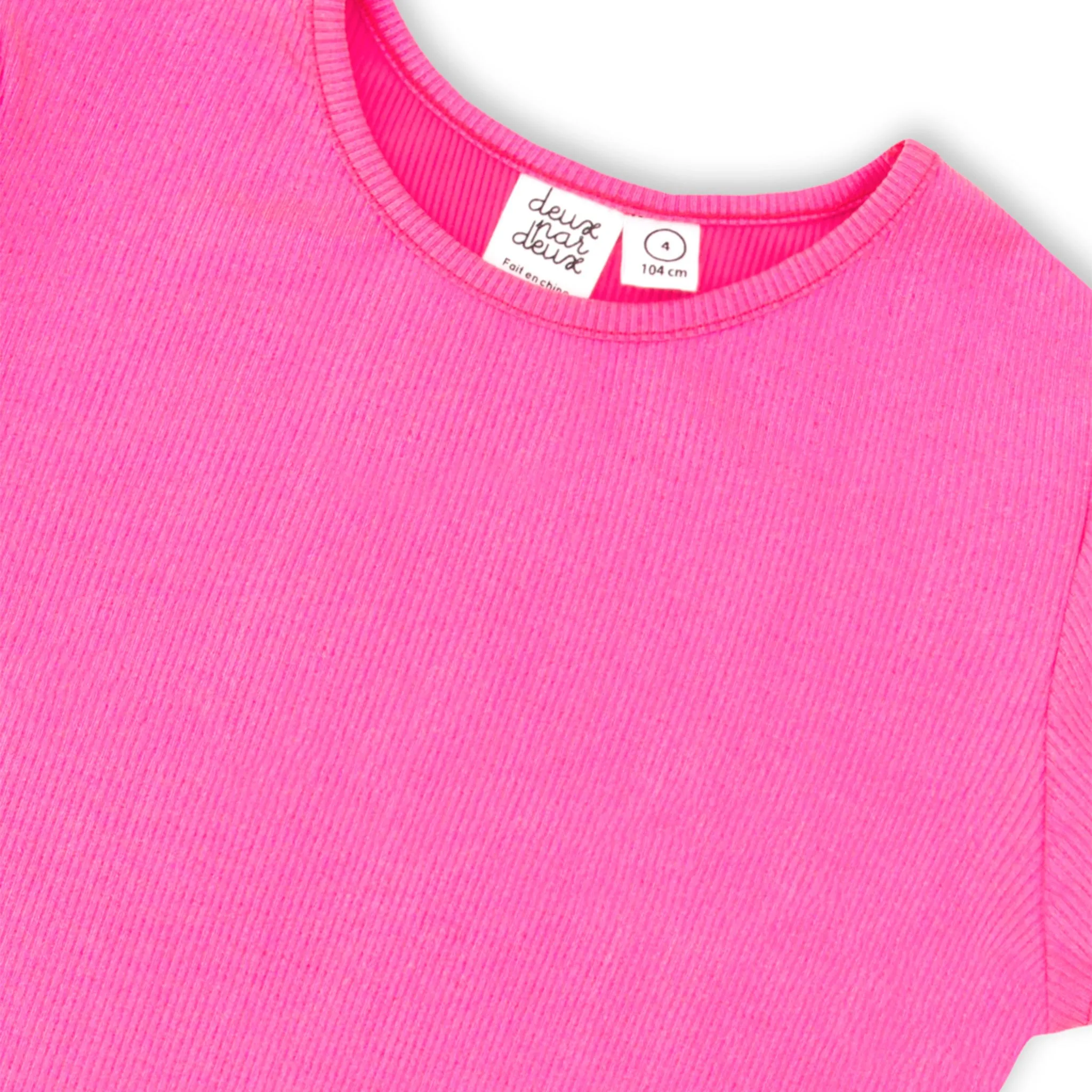 Deux par Deux T-shirt Côtelé Copines 3-6ans