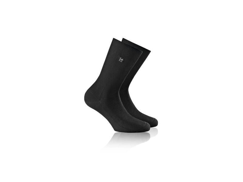 Rohner Socks Socken Platin Schwarz Bambussocken in Grösse 43 - 44