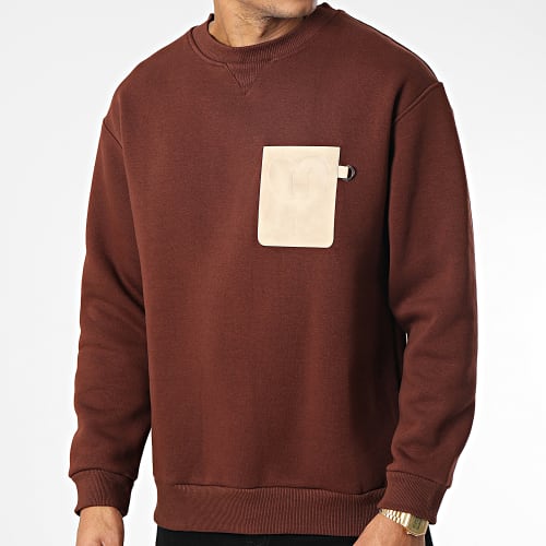 Sweat Crewneck OTS 4 Marron