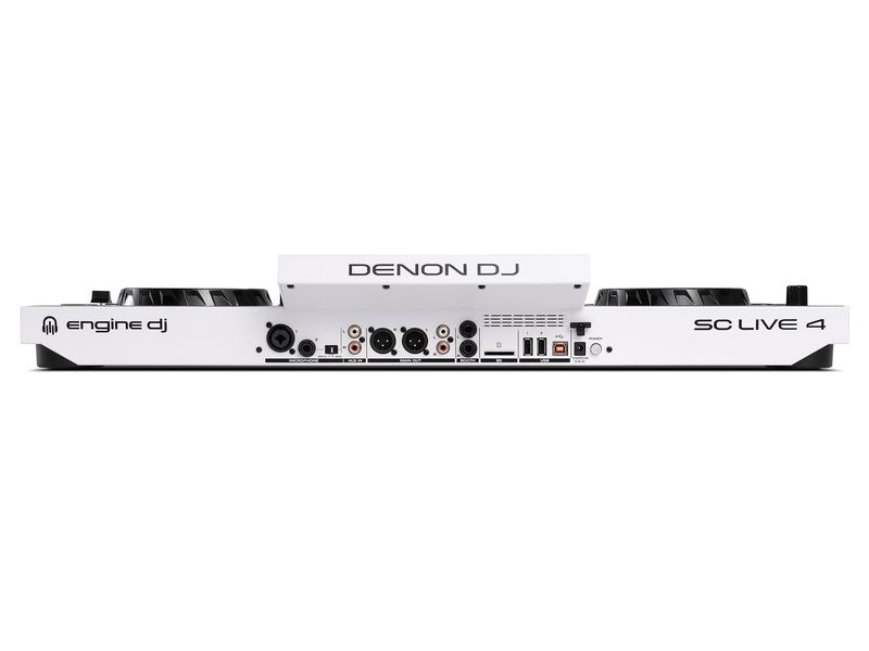 Denon DJ DJ-Controller SC Live 4 Weiss 4-Deck Standalone DJ Controller mit WiFi