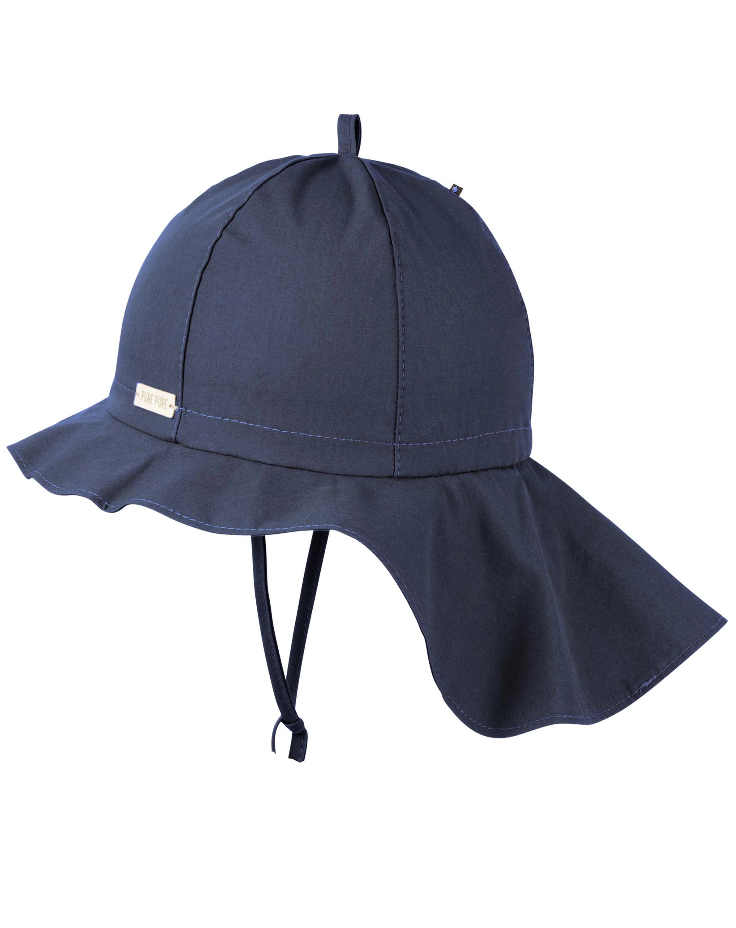 Sonnenhut MIKA mit Nackenschutz in indigo