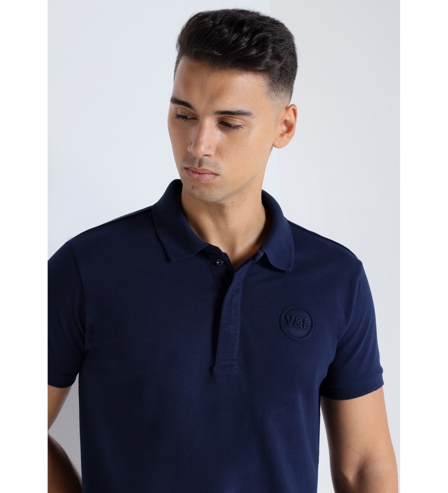 Victorio & Lucchino, Camisa polo piquê de manga curta V&L Navy