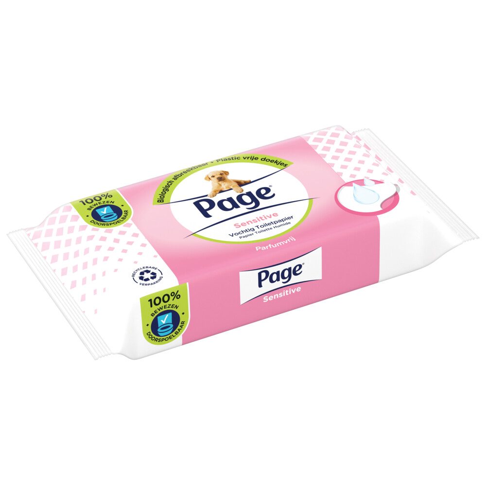 Page Vochtig Toiletpapier Sensitive38 stuks