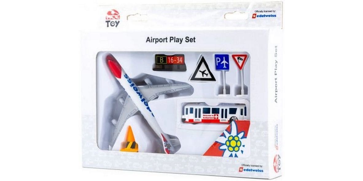 ACE Toy Airport Play Set Edelweiss 1:87 Flughafen-Spielset Edelweiss