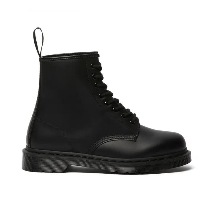 Dr Martens Boots à Lacets 1460 Cuir Lisse Mono - Collection Femme  | Noir