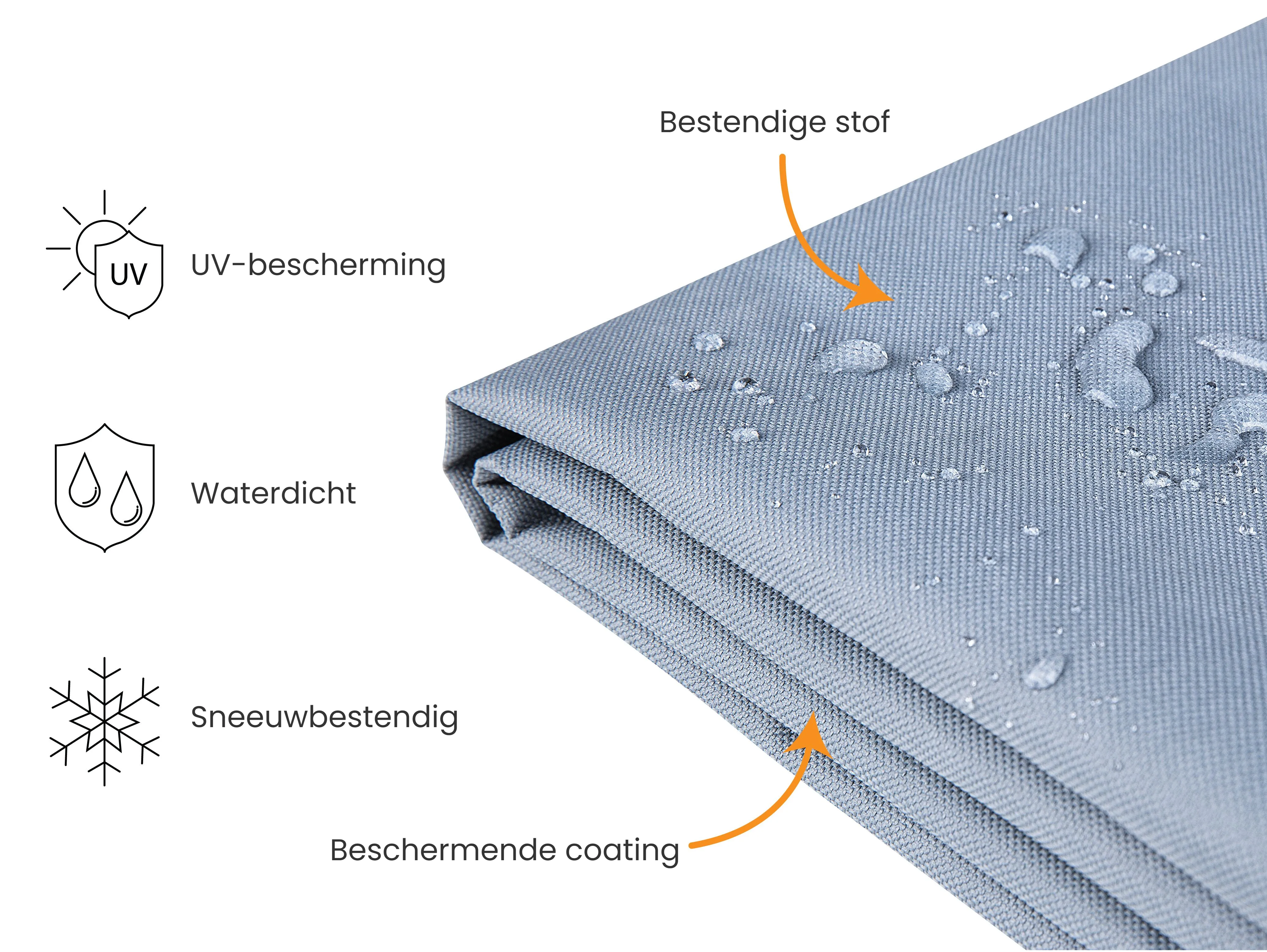 Regenhoes CHUVA 90 cm 90 cm 105 cm Grijs