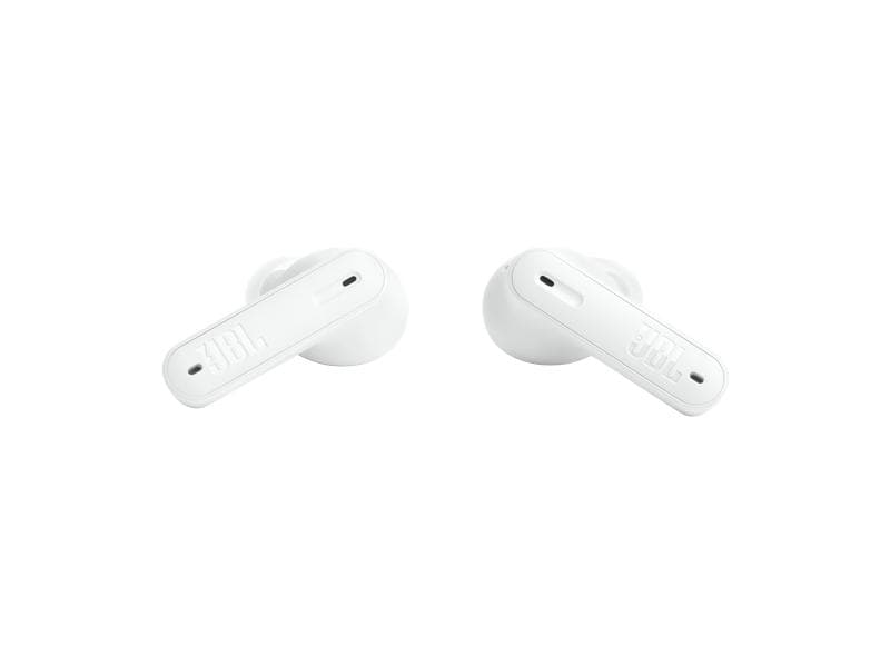 JBL True Wireless In-Ear-Kopfhörer Tune Beam Weiss In-Ear-Kopfhörer mit aktivem Noise-Cancelling mit Smart Ambient