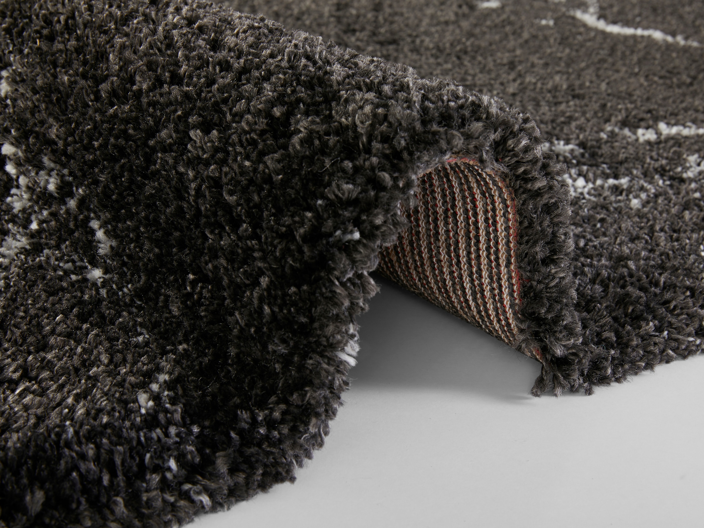 HANSE Home Hochflor-Teppich »MAYRIN« rechteckig 30 mm Höhe Hochflor, Teppich, Shaggy, Flokati, Weich, Marmor-Optik, Wohnzimmer