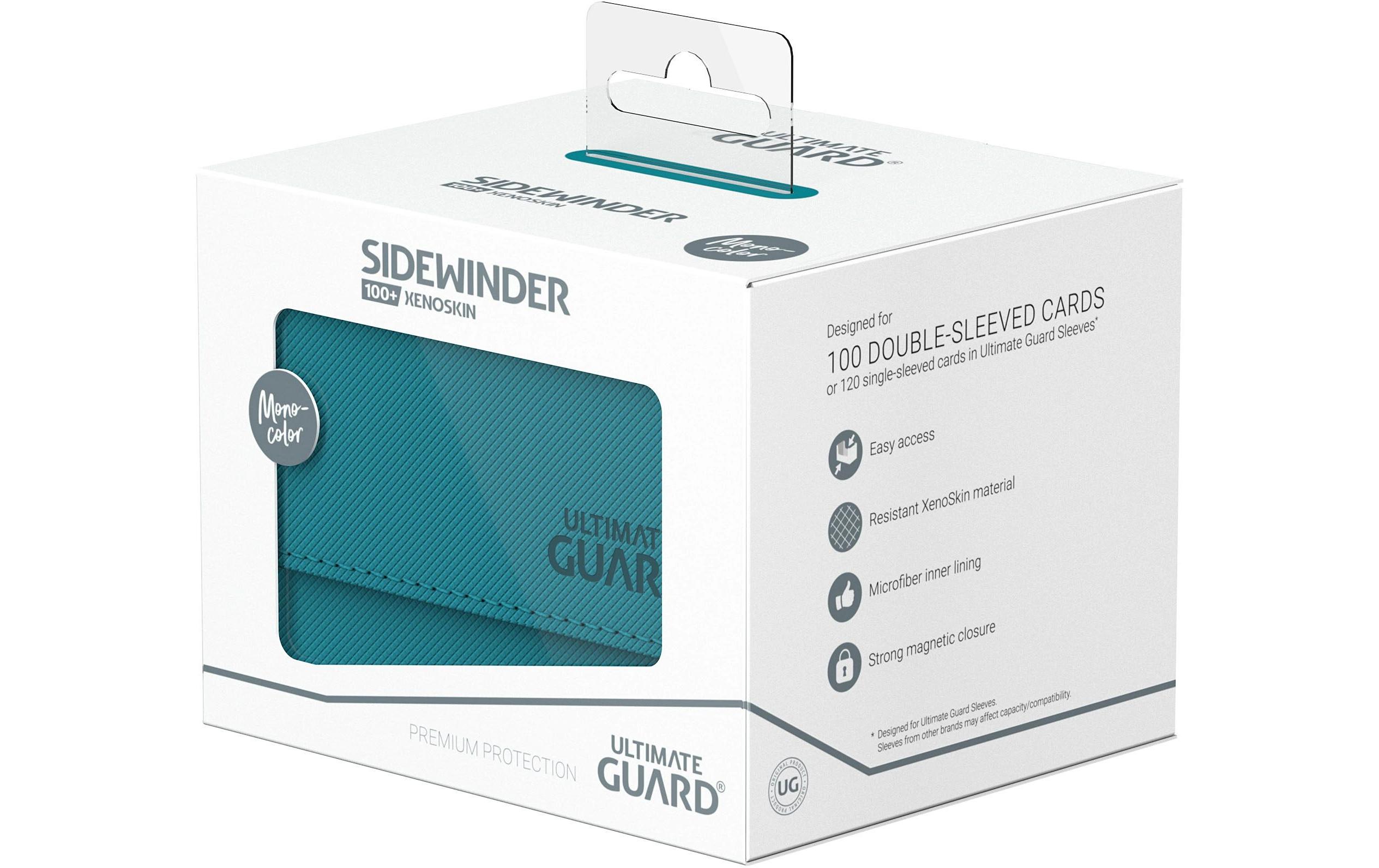 Kartenbox XenoSkin Sidewinder Monocolor 100+ PetrolblauHochwertige Box für Sammelkarten in Standardgrösse