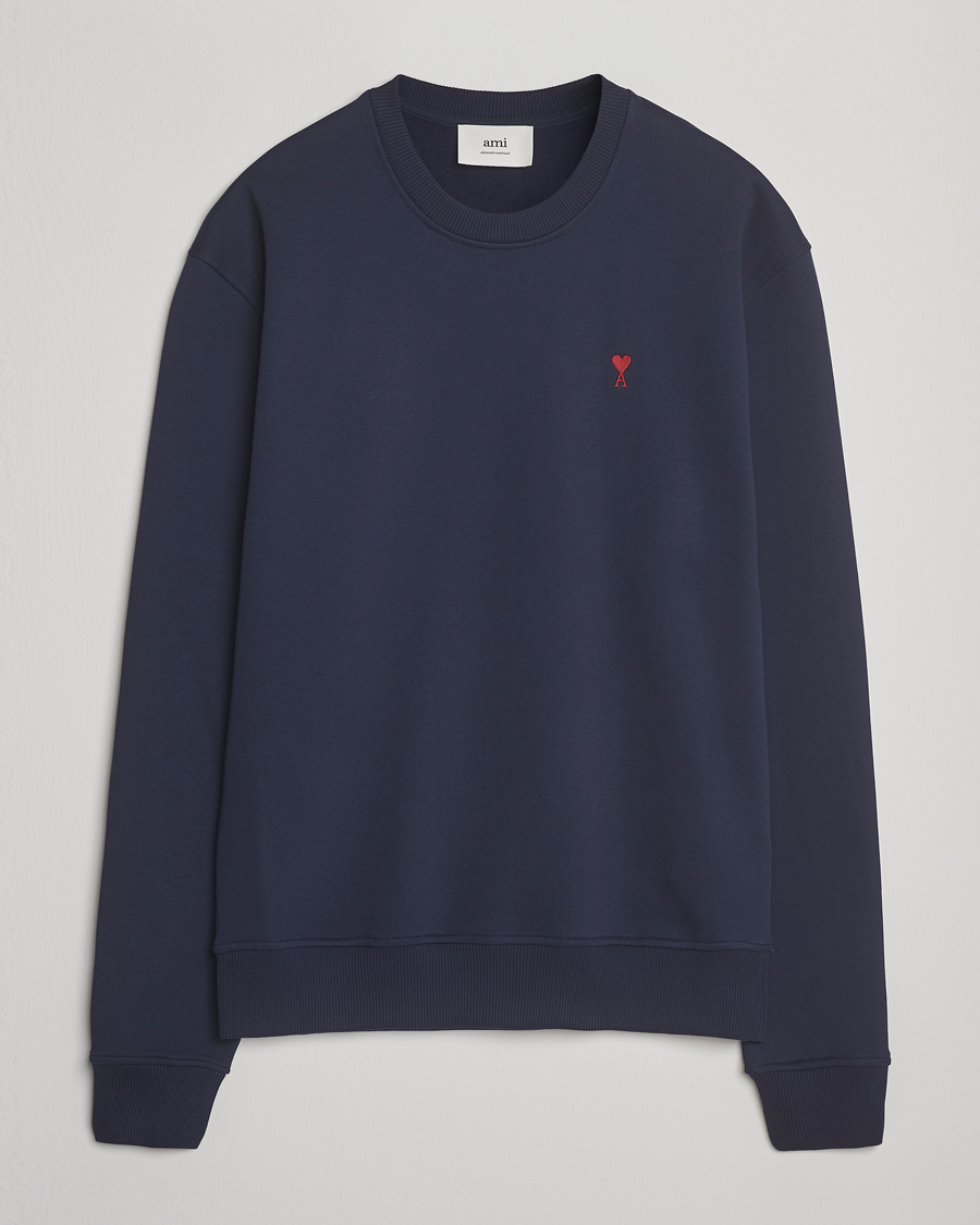 AMI Heart Logo Sweatshirt Night Blue