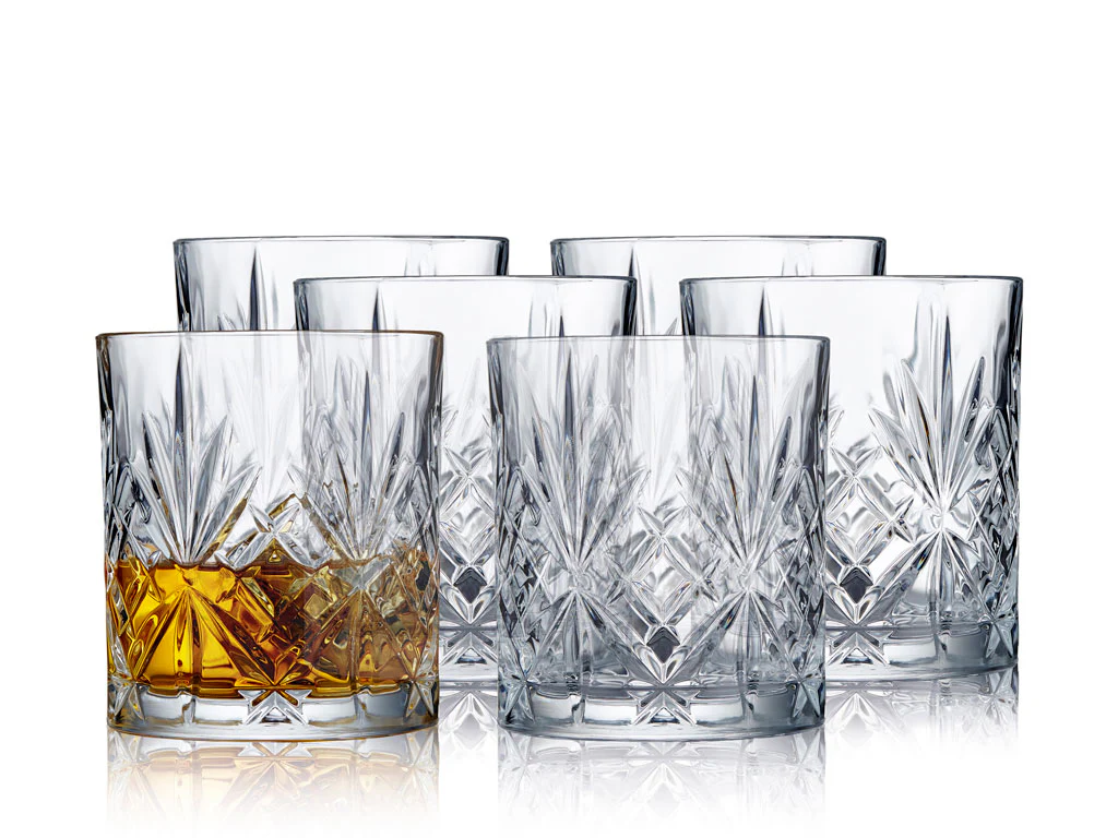 Lyngby Glas  Melodia whiskeyglas, lowball, 6 stk