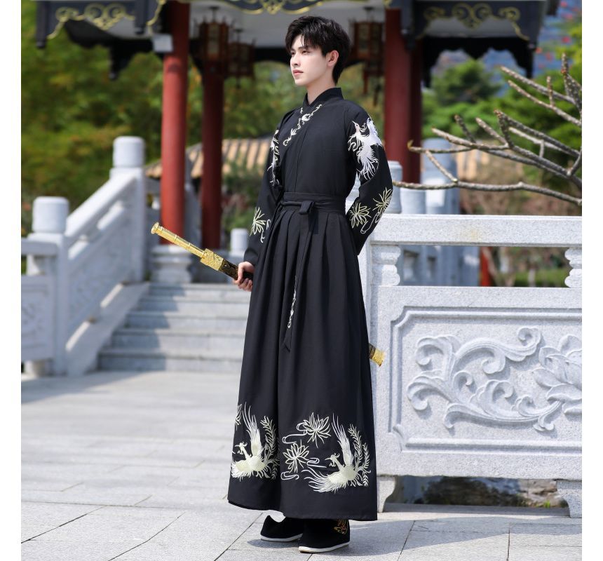 Pinocle - Geborduurd Hanfu-kostuum / Gewaad / Set