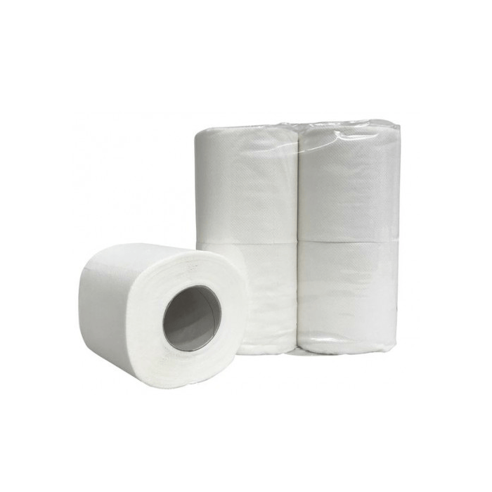 Toiletpapier wc papier Traditioneel wit  4 rollen  400 vel per rol - 2 Laags