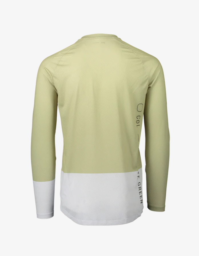 POC Pure MTB Fietsshirt Lange Mouwen Lichtgroen/Wit Heren