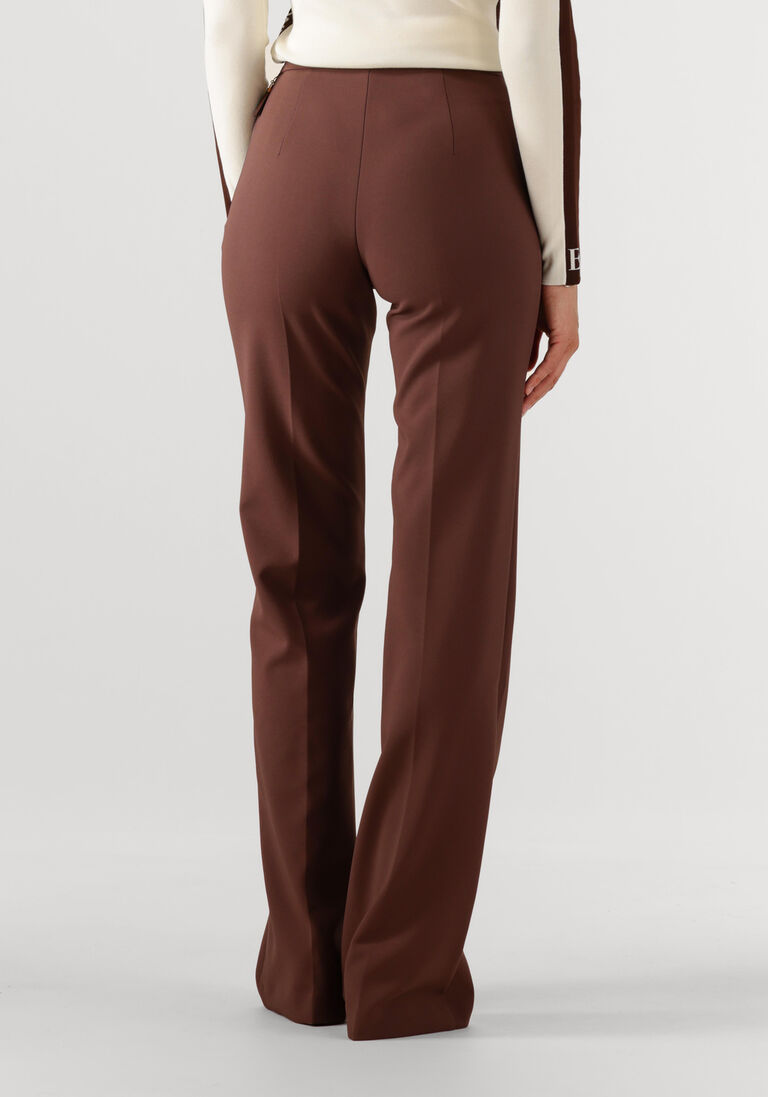 bruine elisabetta franchi wijde broek pants