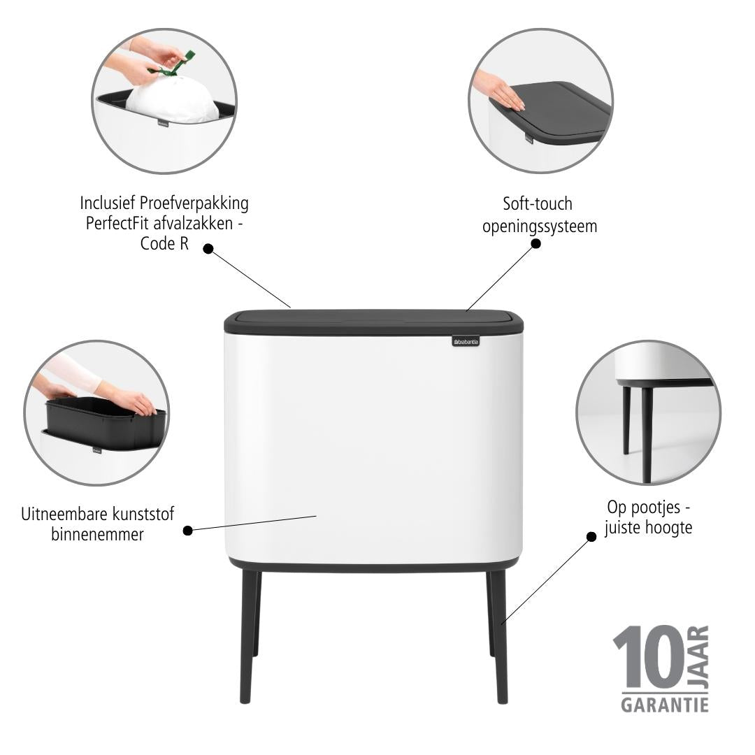 Brabantia Bo Touch Bin Afvalemmer 36 Liter