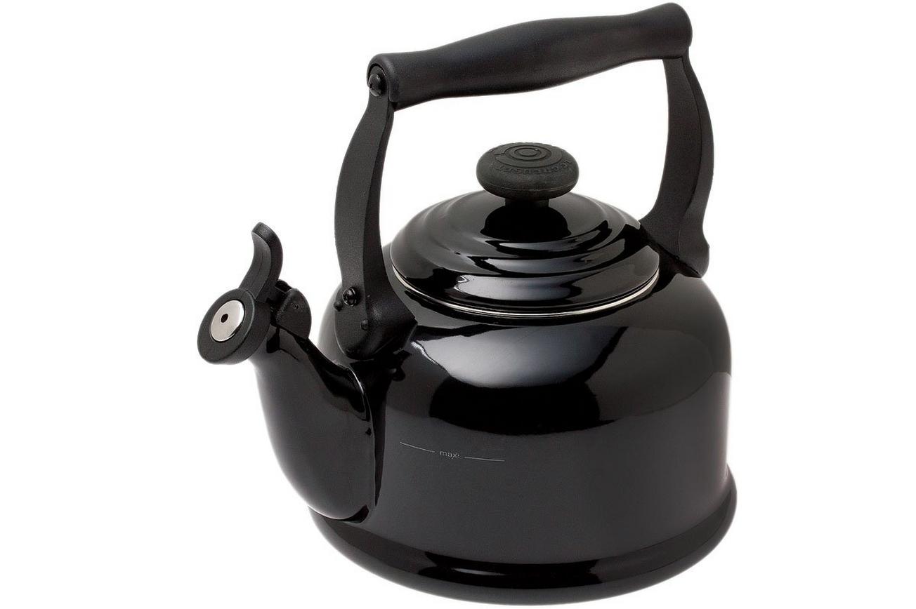 Le Creuset Tradition fluitketel 2,1L, zwart