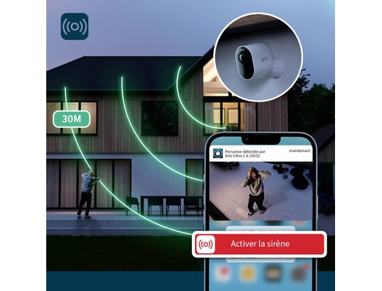 ARLO - Caméra de surveillance Ultra 2 4K caméra supplémentaire - Black