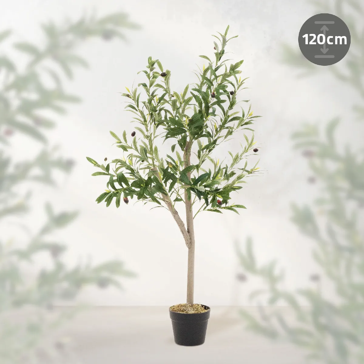ML-Design Olivier Artificiel en Pot - 120 cm