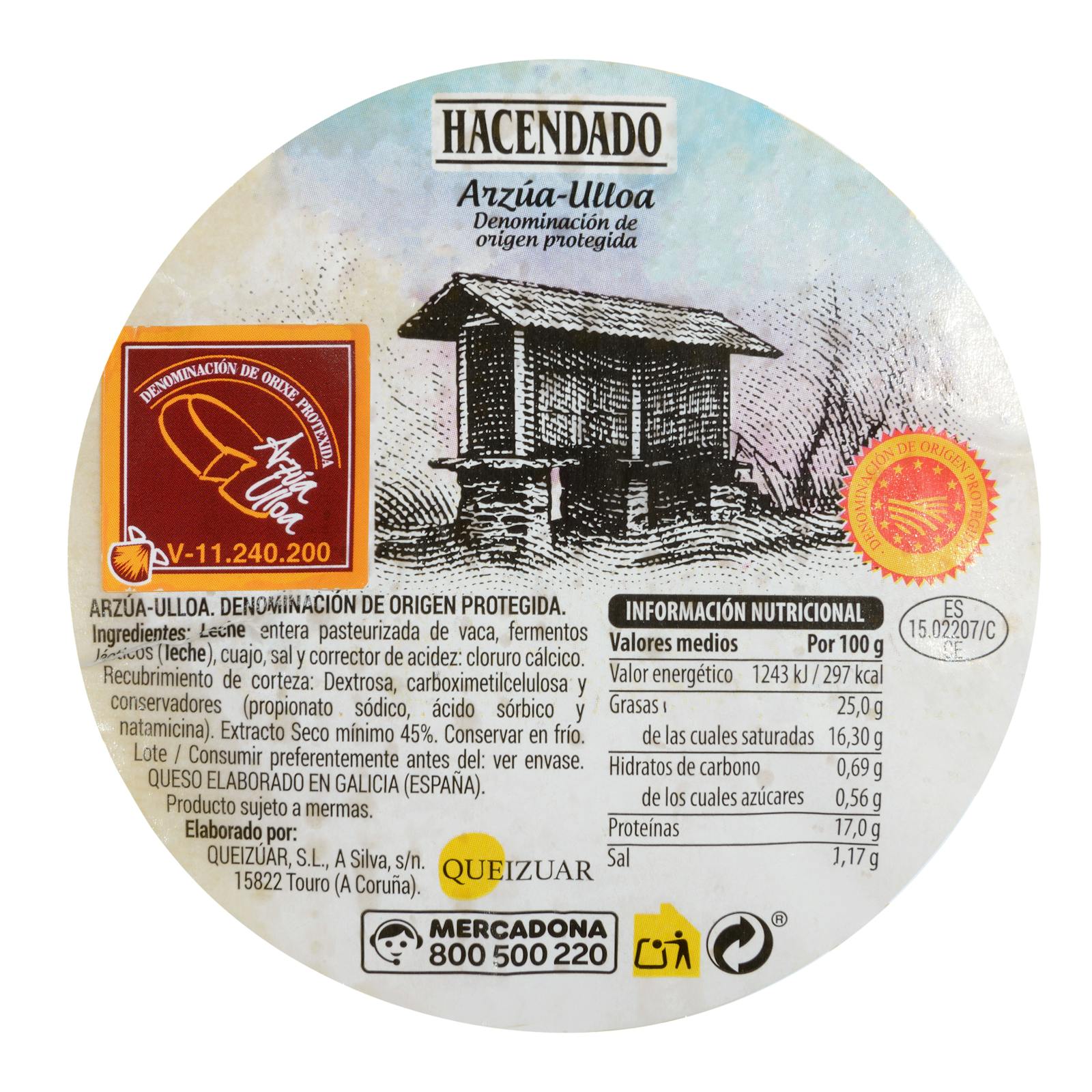 Fromage Arzúa-Ulloa de la vache Punteiro