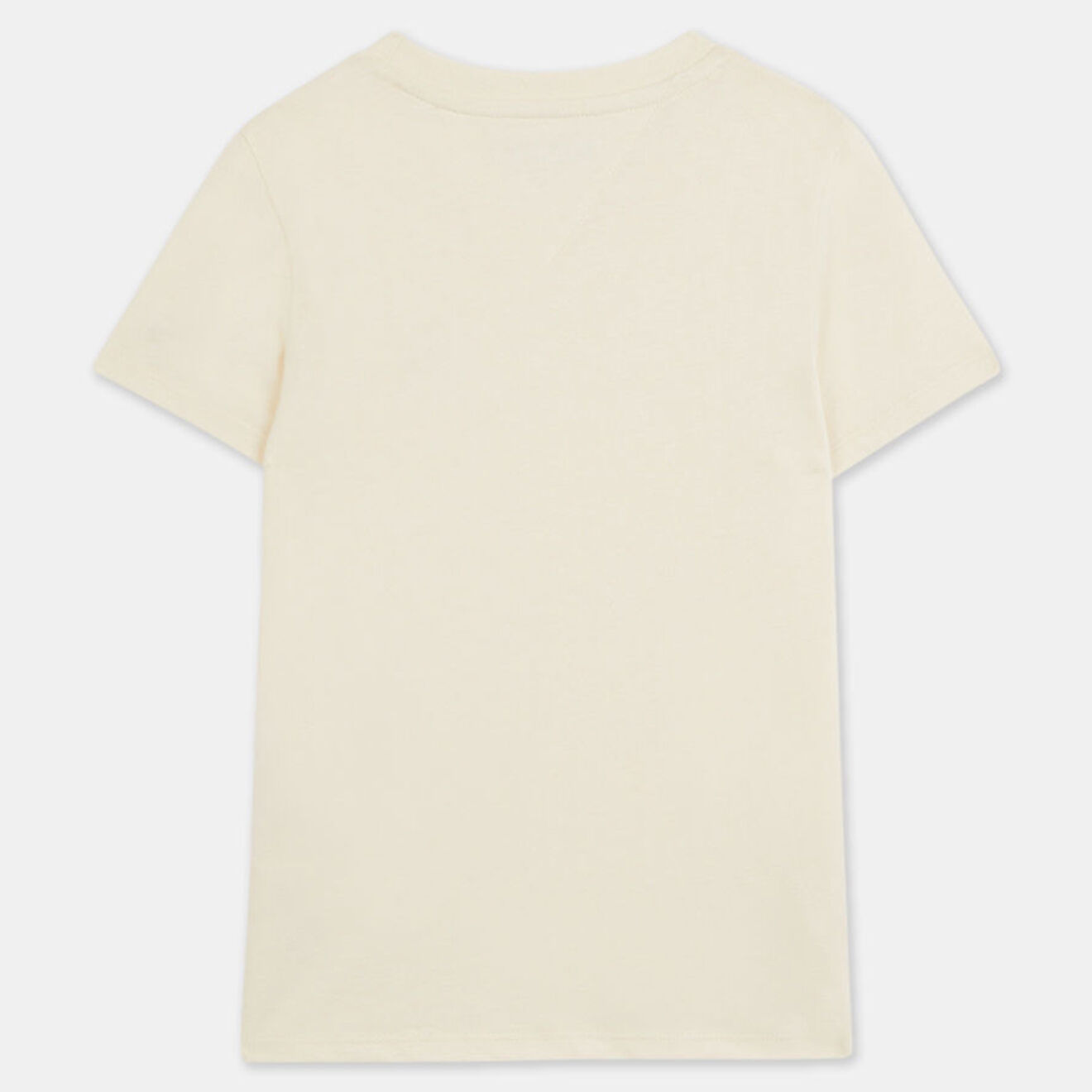 Tommy Hilfiger T-Shirt en Coton bio à logo ton sur ton écru